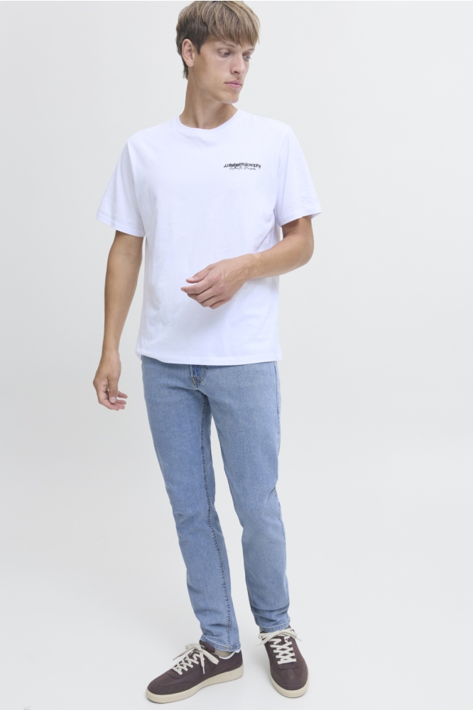 JJ Rebel blauwe heren jeans | Model vooraanzicht