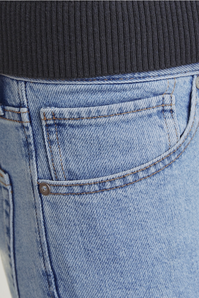 JJ Rebel blauwe heren jeans | Close up