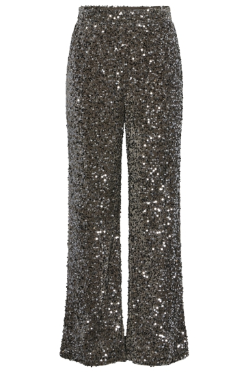 Pieces PCKAM HW WIDE PANT JRS NOOS BC 17132964 MOREL/SILVER SEQUINS