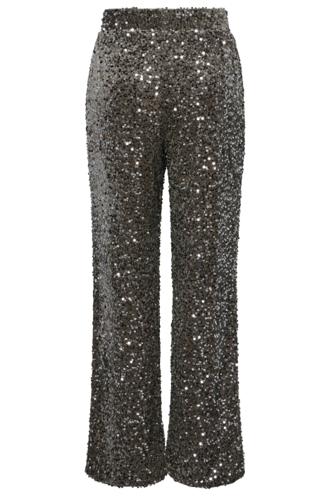 Pieces bruine dames broek | Achteraanzicht