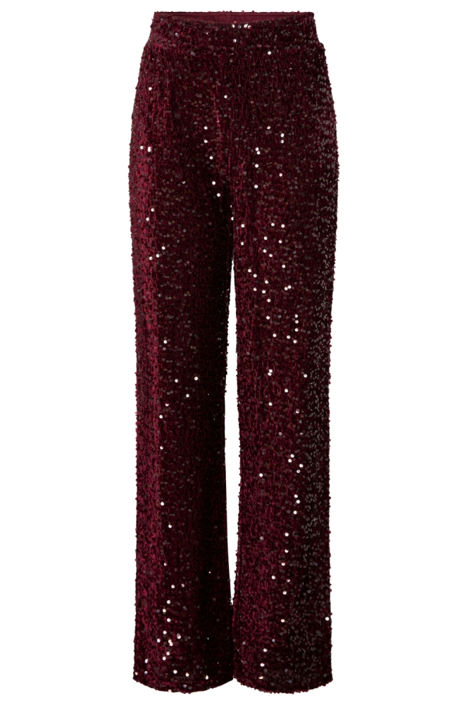 Pieces bordeaux dames broek | Vooraanzicht