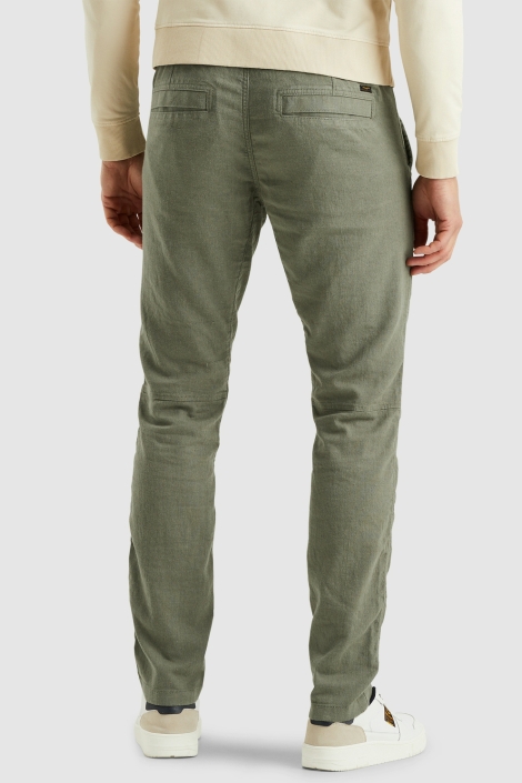PME legend groene heren broek | Model achteraanzicht