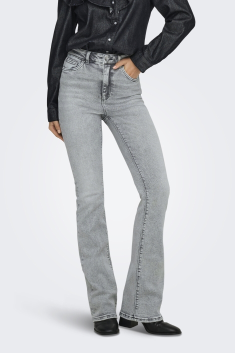 Only grijze dames jeans | Model vooraanzicht