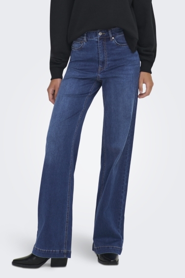 Only ONLMADISON-ROYAL HW WIDE DNM BF GUA 15358210 Dark Blue Denim
