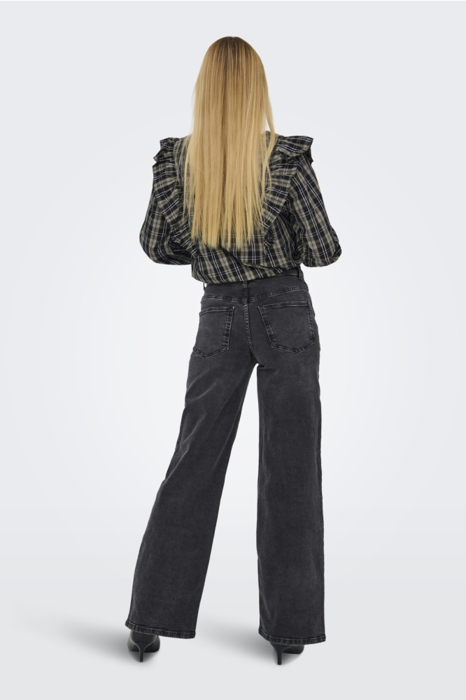 Jacqueline de Yong zwarte dames jeans | Model