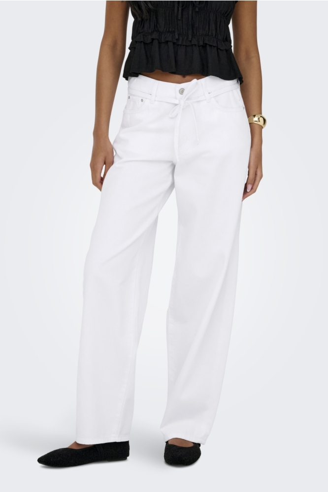 Only witte dames jeans | Model vooraanzicht