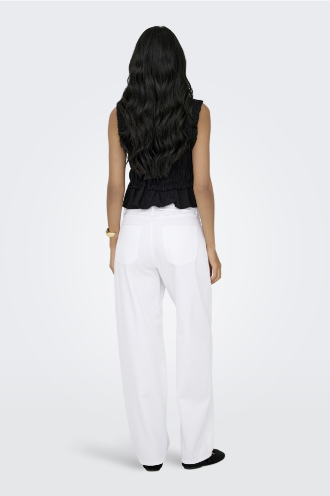 Only witte dames jeans | Model achteraanzicht