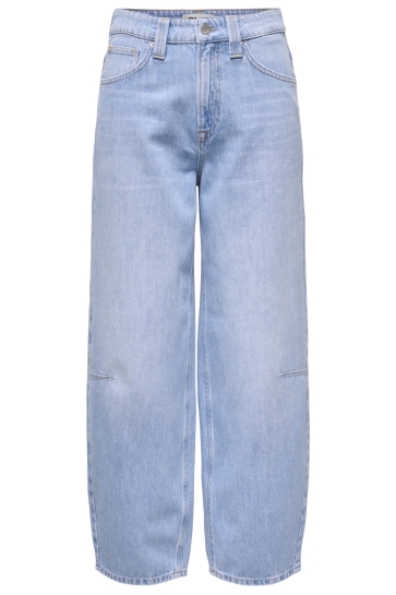 Only Jeans ONLFRANKIE HW ANK BARREL DNM DOT007 15370765 Light Blue Denim