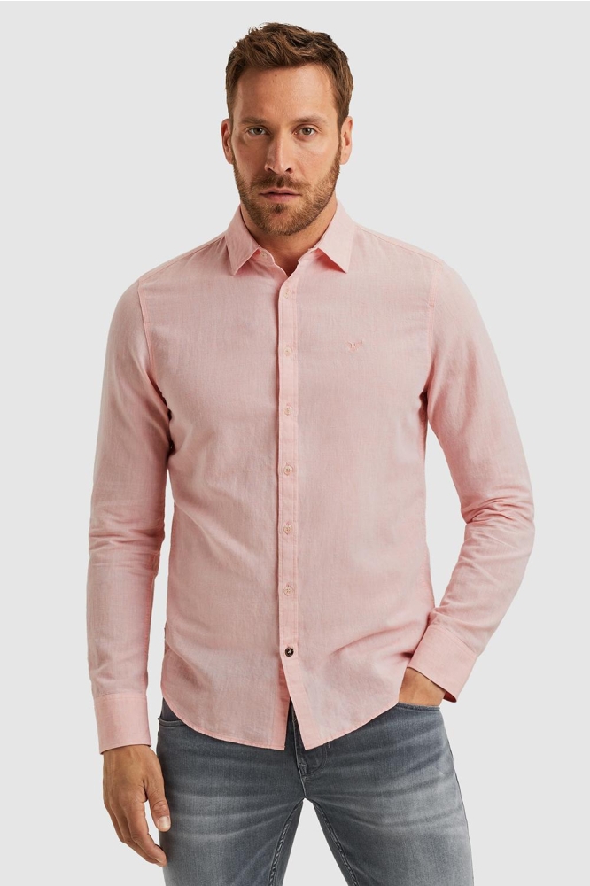 PME legend roze heren overhemd | Model vooraanzicht
