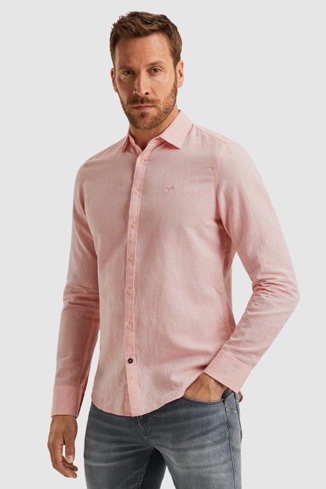 PME legend roze heren overhemd | Model zijaanzicht