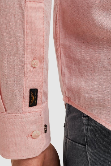 PME legend roze heren overhemd | Close up