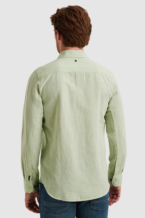 PME legend groene heren overhemd | Model achteraanzicht