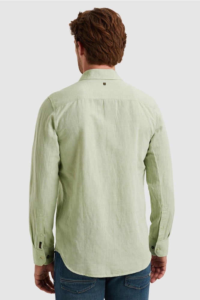 PME legend groene heren overhemd | Model achteraanzicht