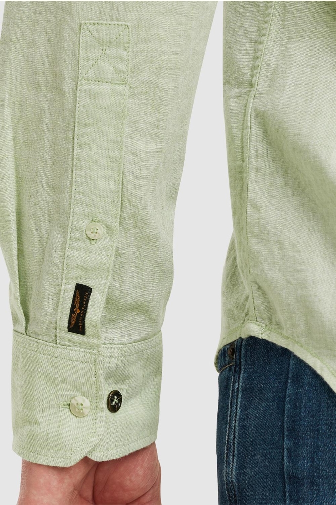 PME legend groene heren overhemd | Close up