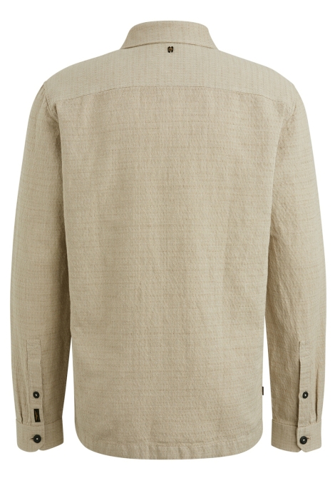 PME legend beige heren overhemd | Achteraanzicht