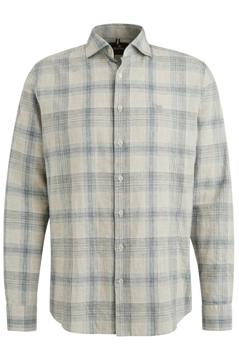 Vanguard beige heren overhemd | Vooraanzicht
