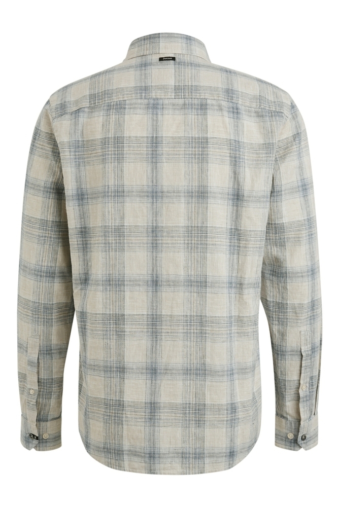 Vanguard beige heren overhemd | Achteraanzicht