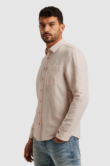 Cast Iron roze heren overhemd | Model zijaanzicht