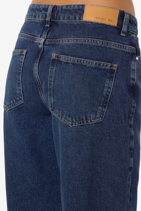 Noisy may blauwe dames jeans | Close up