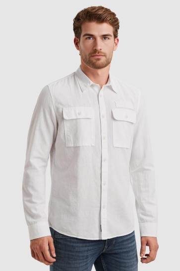PME legend Overhemd OVERHEMD VAN EEN KATOEN EN LINNENBLEND PSI2504201 7003