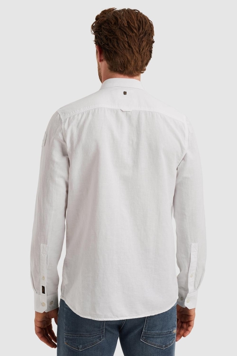 PME legend witte heren overhemd | Model achteraanzicht