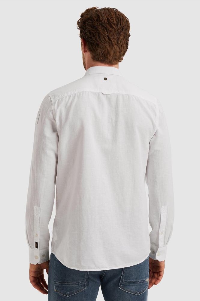 PME legend witte heren overhemd | Model achteraanzicht