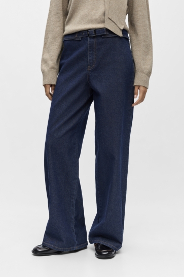 Object Jeans OBJSAVA FLO HW JEANS 142 23048165 DARK BLUE DENIM