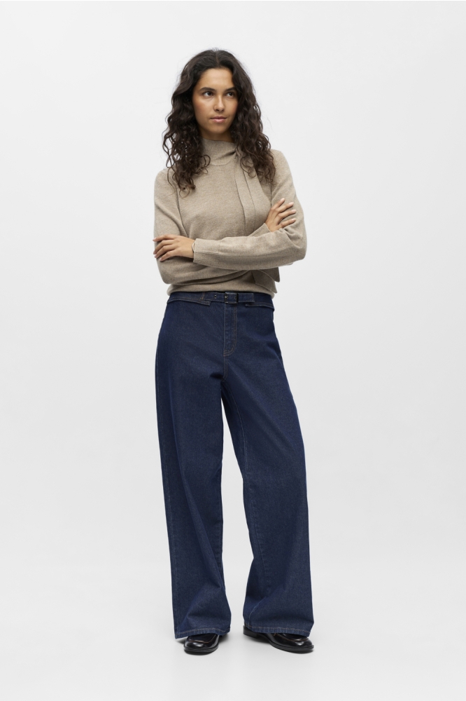 Object blauwe dames jeans | Model