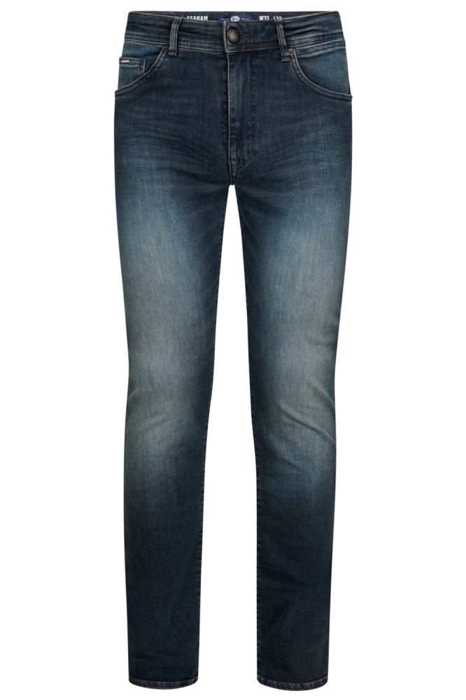 Petrol Industries blauwe heren jeans | Vooraanzicht