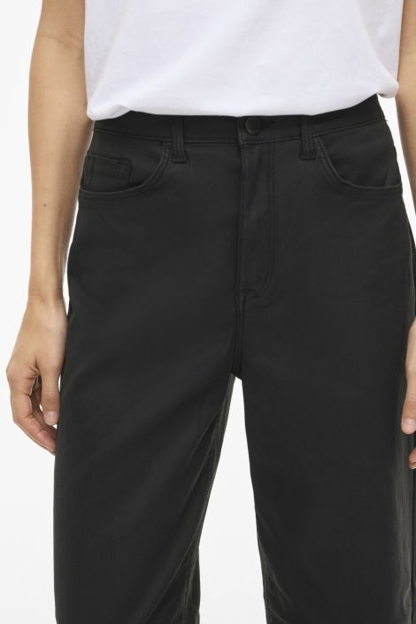Vila zwarte dames broek | Close up