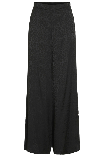 Vila VISALINA HW JACQUARD PANTS 14108882 Black Beauty