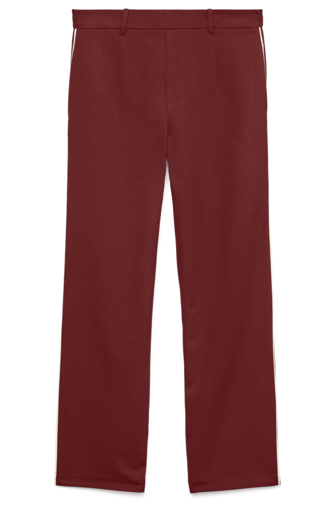 Vero Moda bordeaux dames broek | Vooraanzicht