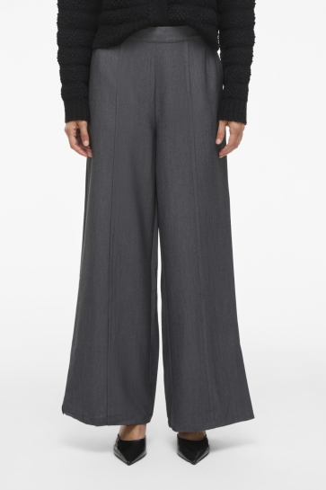 Vila Broek VIVALRIE HW WIDE PANTS/BFS 14110208 Medium Grey Melange