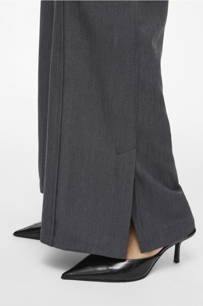 Vila grijze dames broek | Close up