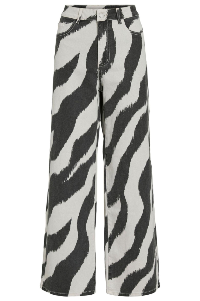 Vila beige dames jeans | Vooraanzicht