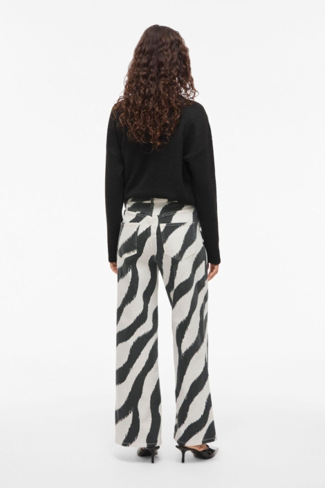 Vila beige dames jeans | Model