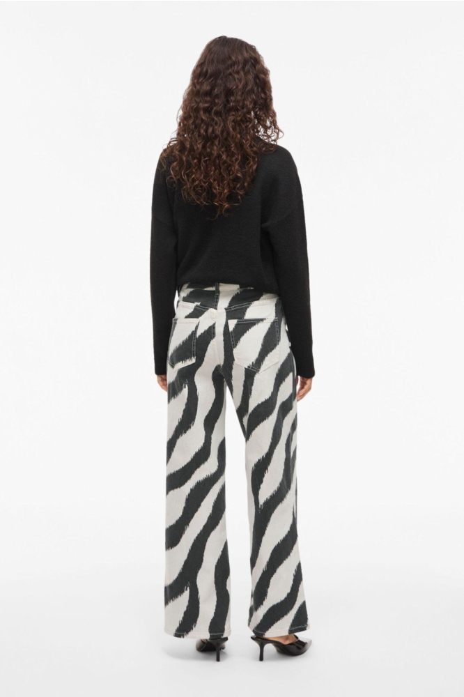 Vila beige dames jeans | Model