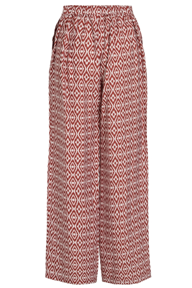 Vila bordeaux dames broek | Achteraanzicht