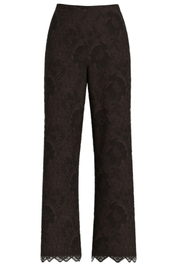 Vila VIMAYE HW LACE PANTS 14112413 Coffee Bean