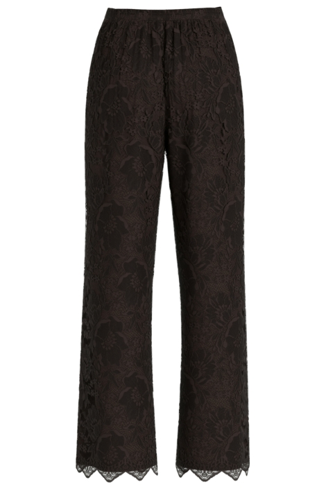 Vila bruine dames broek | Achteraanzicht