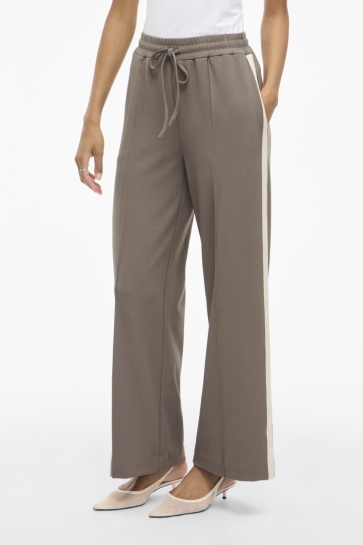 Vila Broek VICLUA HW WIDE TRACK PANTS 14114455 FALCON/BIRCH