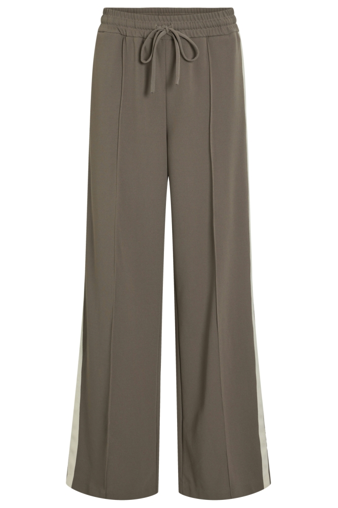 Vila taupe dames broek | Vooraanzicht
