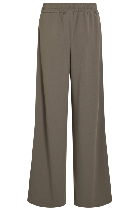 Vila taupe dames broek | Achteraanzicht