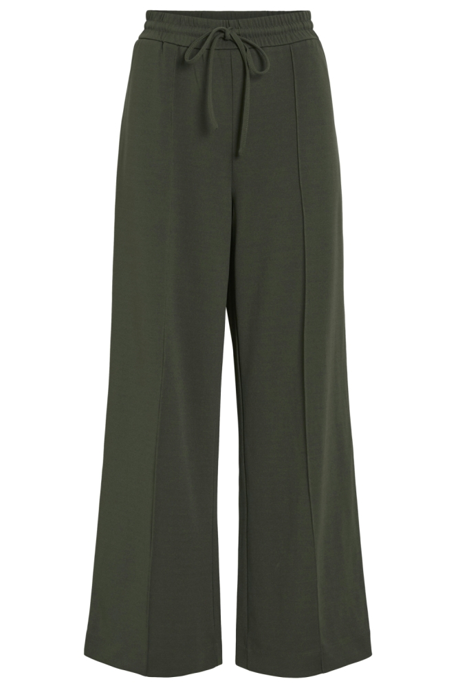 Vila groene dames broek | Vooraanzicht