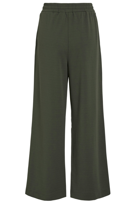Vila groene dames broek | Achteraanzicht
