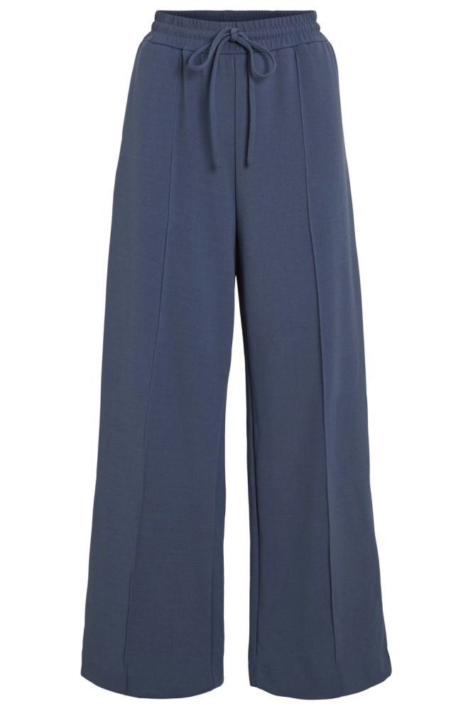 Vila blauwe dames broek | Vooraanzicht