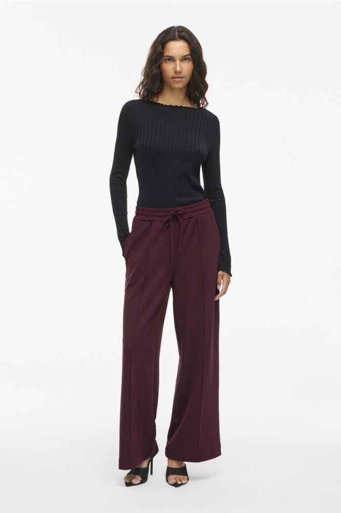 Vila bordeaux dames broek | Model