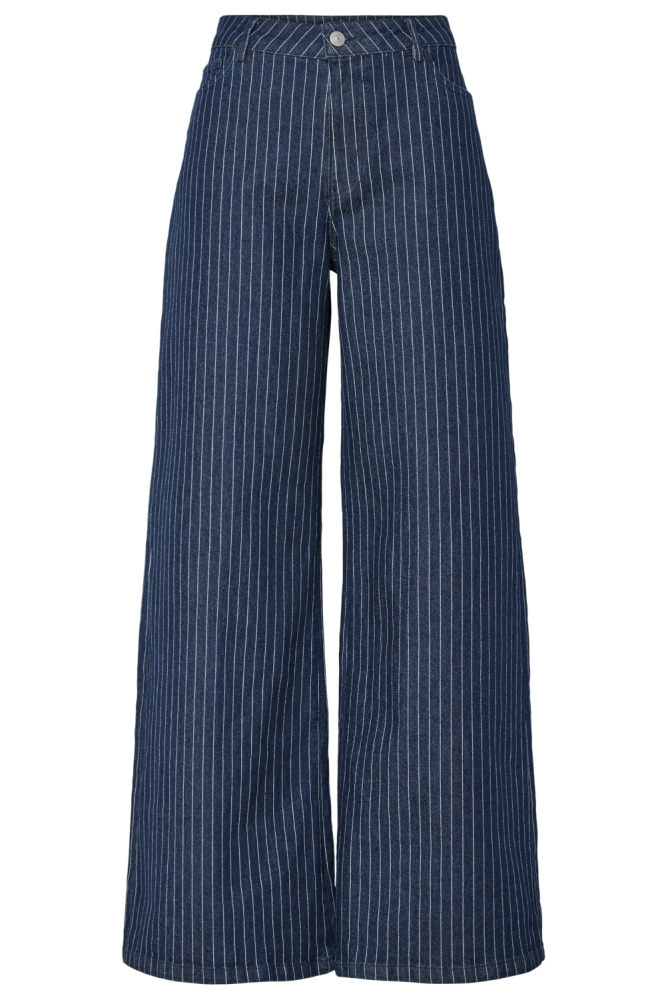 Pieces blauwe dames jeans | Vooraanzicht