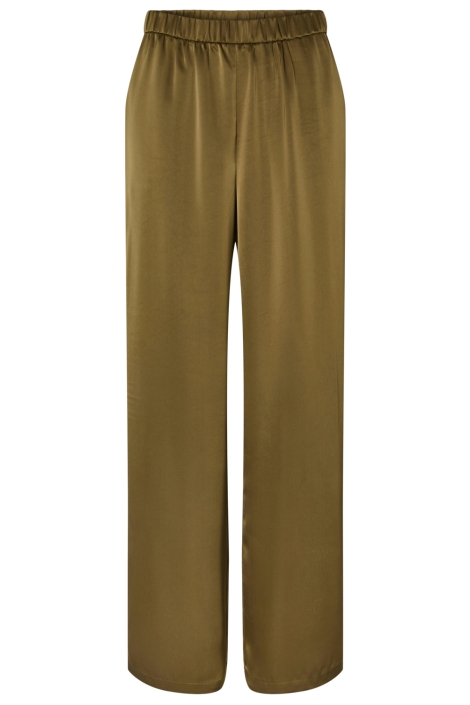 Pieces groene dames broek | Vooraanzicht