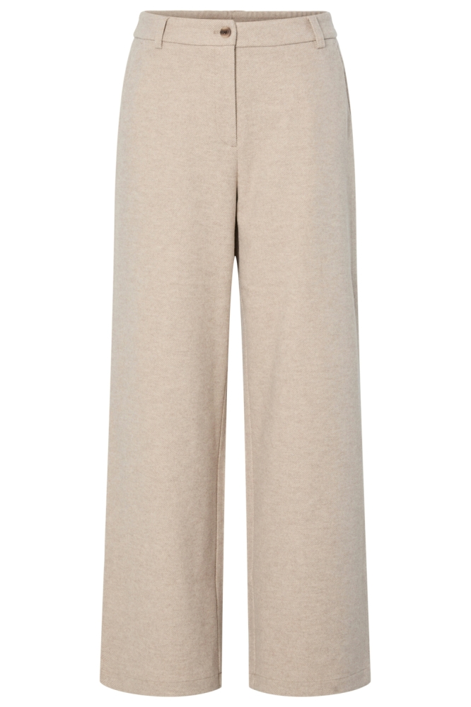 Pieces grijze dames broek | Vooraanzicht